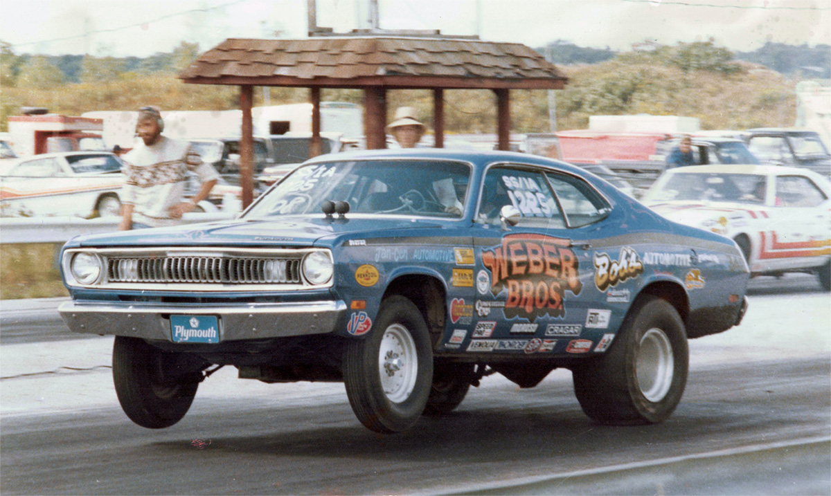 The original Weber Brothers, Bob Repine, Ritter Weber 1971 Duster mule.