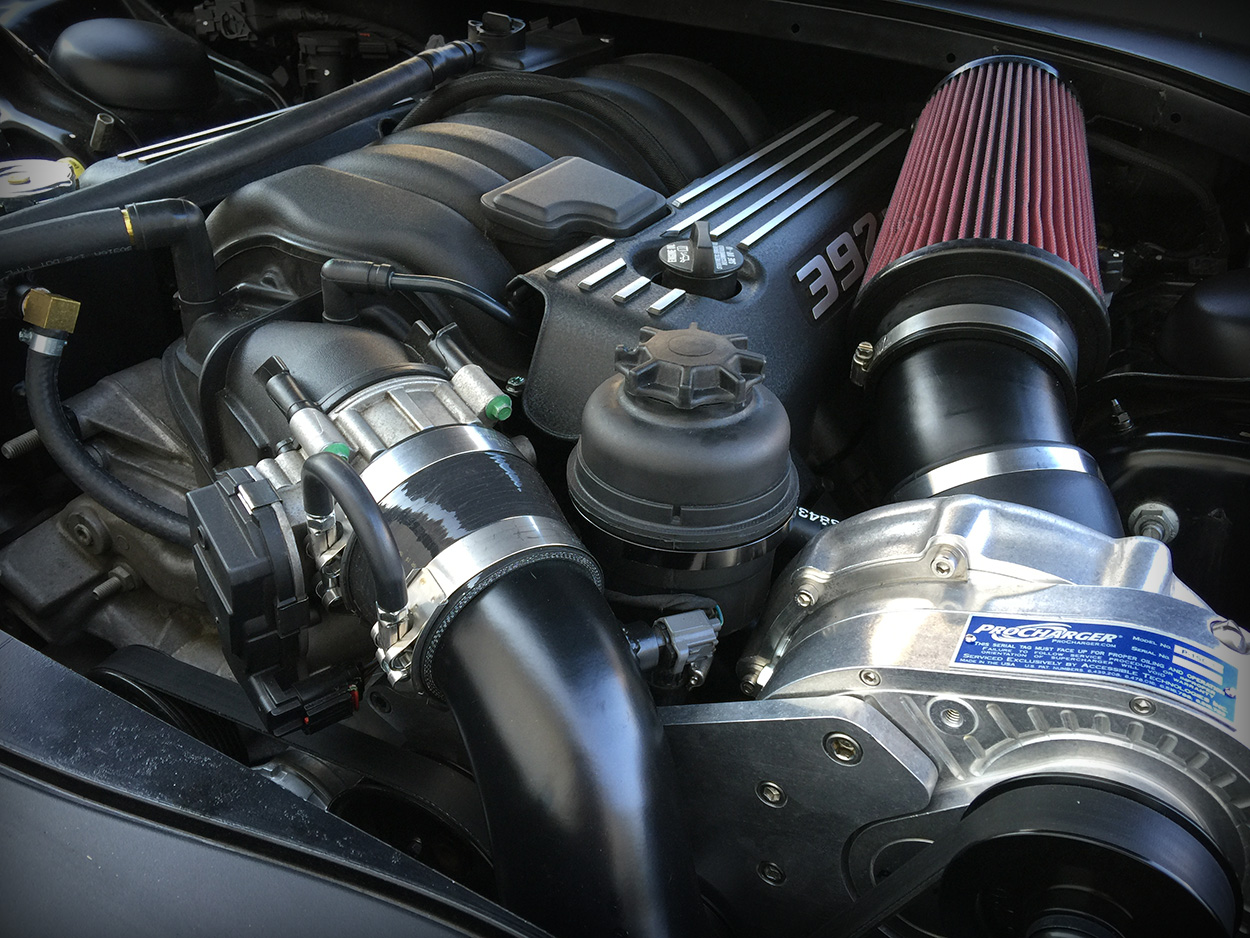 2013 Dodge Charger Super Bee Procharger Supercharged Engine Bay